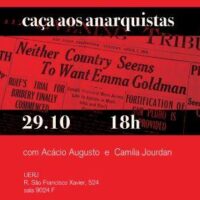 "Caça aos anarquistas" | Debate na UERJ - Universidade do Estado do Rio de Janeiro