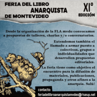 [Uruguai] XI Feira Anarquista de Montevidéu – 22 & 23 novembro