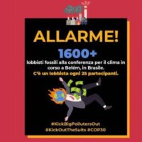 [Itália] Lobby fóssil bate recorde de presenças na COP30 no Brasil. ReCommon: "Belém assediada pelos gigantes do petróleo e gás"