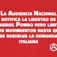 [Internacional] A Audiência Nacional notifica a libertação de Gabriel Pombo da Silva, com medidas cautelares