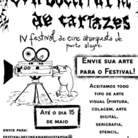 Convocatória de cartazes: IV Festival Internacional de Cinema Anarquista de Porto Alegre