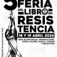 [Chile] Santiago: 5ª Feira Do Livro em Resistência – 18 e 19 de Abril