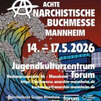 [Alemanha] 8ª Feira Anarquista do Livro de Mannheim, 14 a 17 de maio de 2026