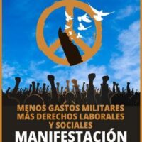 [Espanha] 1º de Maio | Não à guerra: menos gastos militares e mais direitos trabalhistas e sociais