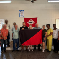 E a bandeira anarquista tremulou neste no 1º de Maio de 2026!
