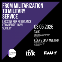 [Alemanha] Palestra: Da militarização ao serviço militar – Lições de resistência da sociedade civil israelense