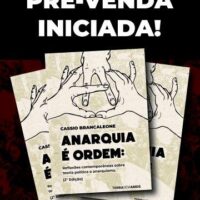 Lançamento: "Anarquia é ordem" de Cássio Brancaleone