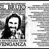 [Argentina] Atividade em memória do companheiro Santiago Maldonado, o bruxo