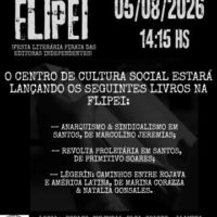 [São Paulo-SP] O CCS estará na 9ª edição da FLIPEI expondo, vendendo materiais e lançando livros